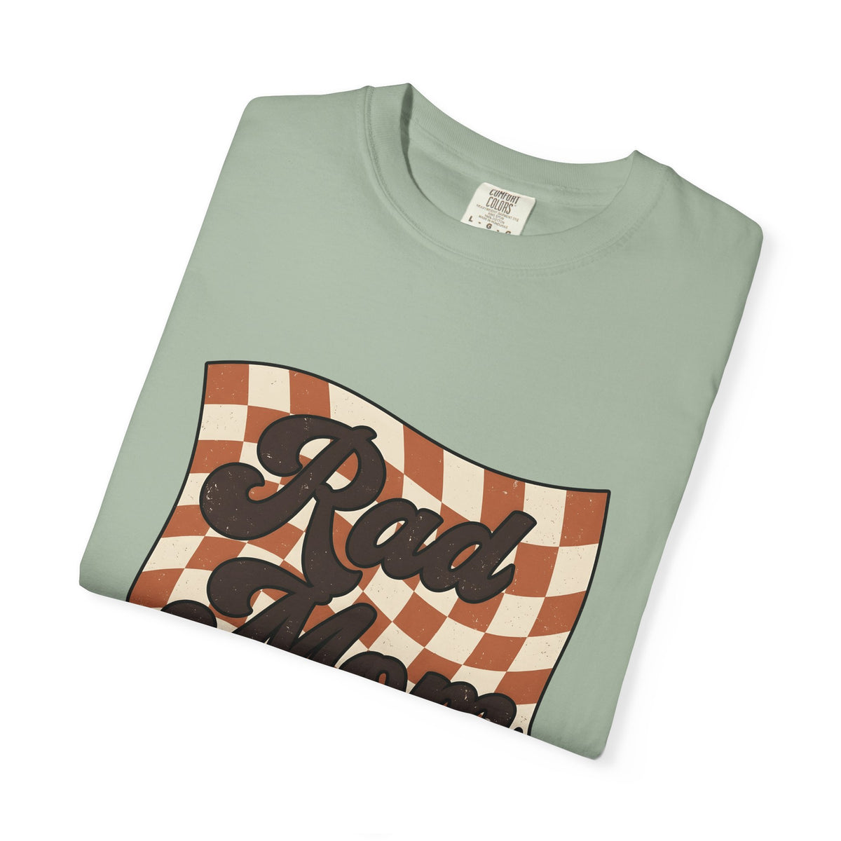 Checkered Flag T-Shirt Moms Family Gift Women Retro T-Shirt Racing Flag T-Shirt Motherhood Fan Vintage T-Shirt T-Shirt Clan Graphic Vintage Wavy