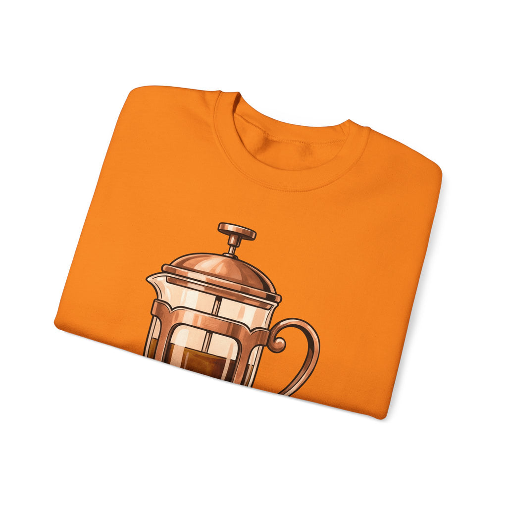 French Press Sweatshirt Coffee Bakeware Gift Women Line Art Sweatshirt Cafetiere Sweatshirt Coffee Fan Baking Graphic Sweatshirt Watercolor Coffee Sweatshirt