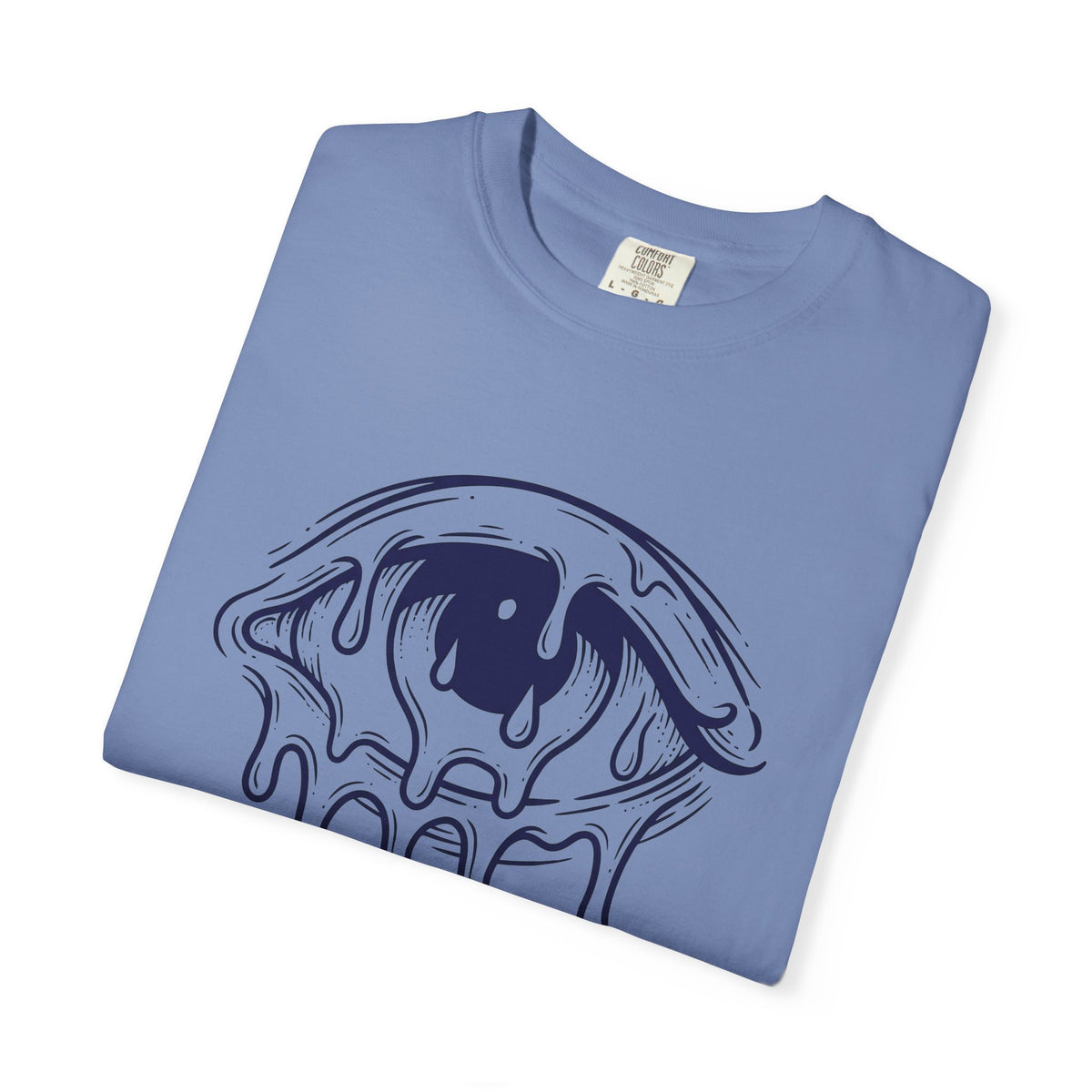 Melting Eye T-Shirt Aesthetic Gothic Gift Women Line Art T-Shirt Weeping Eye T-Shirt Style Fan Graphic T-Shirt Dark Illustration Minimal Drips
