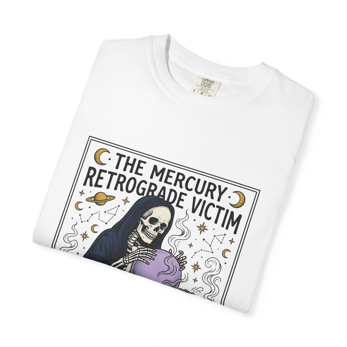 Bony Seer T-Shirt Boho Chic Zodiac Gift Women Witchy T-Shirt Oracle T-Shirt Bohemian Fan Mystical T-Shirt Astrology Graphic Hand Drawn Card Deck