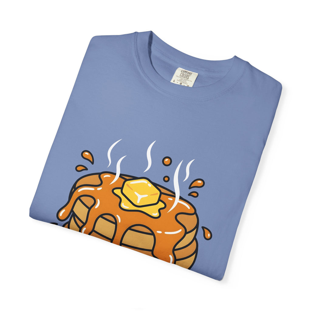 Pancake Stack Desserts Breakfast Gift Cartoon Pancakes Sweets Fan Cartoony Morning Bold Syrup T-Shirt