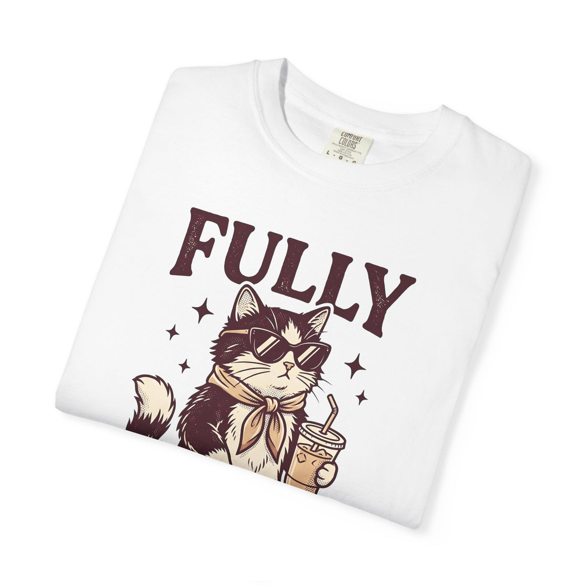 Cat Eyeglasses T-Shirt Funny Critter Gift Women Throwback T-Shirt Cat Glasses T-Shirt Humor Fan Vintage T-Shirt Animal Graphic Line Art Iced Mocha