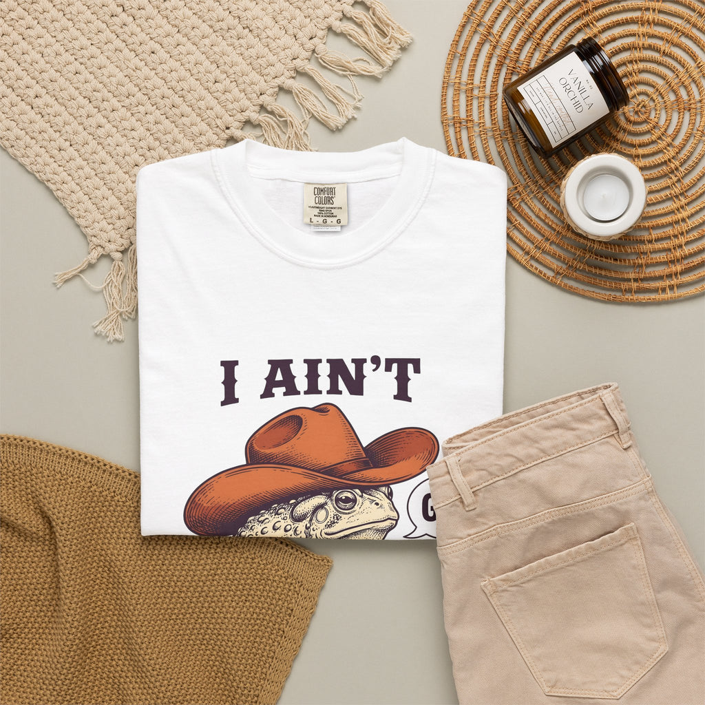 Ranch Frog Funny Critter Gift Classic Toad Humor Fan Retro Animal Doodle Talk Bubble T-Shirt