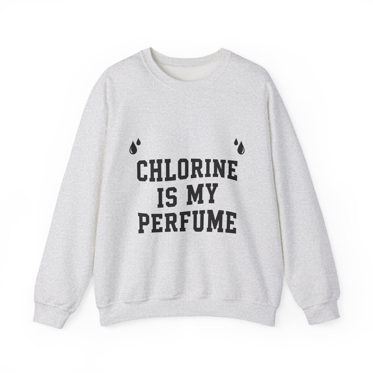 Water Drops Sweatshirt Swimming Athlete Gift Women Bold Sweatshirt Droplets Sweatshirt