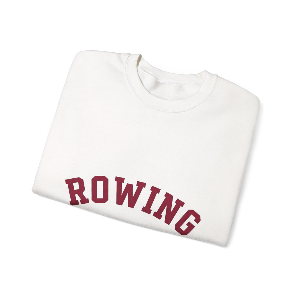 Rowing Team Sweatshirt Rowing Fitness Gift Women Athletic Sweatshirt Crew Sweatshirt Rowing Enthusiast Sporty Sweatshirt Workout Graphic Retro Varsity Font