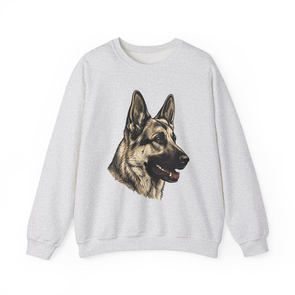 German Shepherd Sweatshirt Dog Pets Gift Women Hand Drawn Sweatshirt Alsatian Sweatshirt Dog Fan Illustrated Graphic Dog Design Vintage Animal Portrait