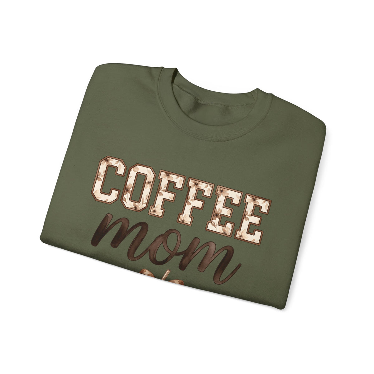Iced Latte Cup Sweatshirt Moms Café Gift Women Painted Sweatshirt Coffee Cup Sweatshirt Mom Fan Hand Painted Sweatshirt Coffee Shop Graphic Classic Sash Sweatshirt