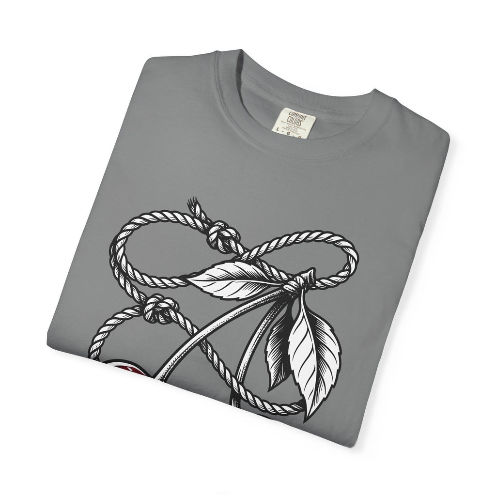 Cherry Vine T-Shirt Cowgirl Ranch Gift Women Retro T-Shirt Grapevine T-Shirt Rodeo Fan Vintage T-Shirt Farmhouse Graphic Sketch Foliage T-Shirt