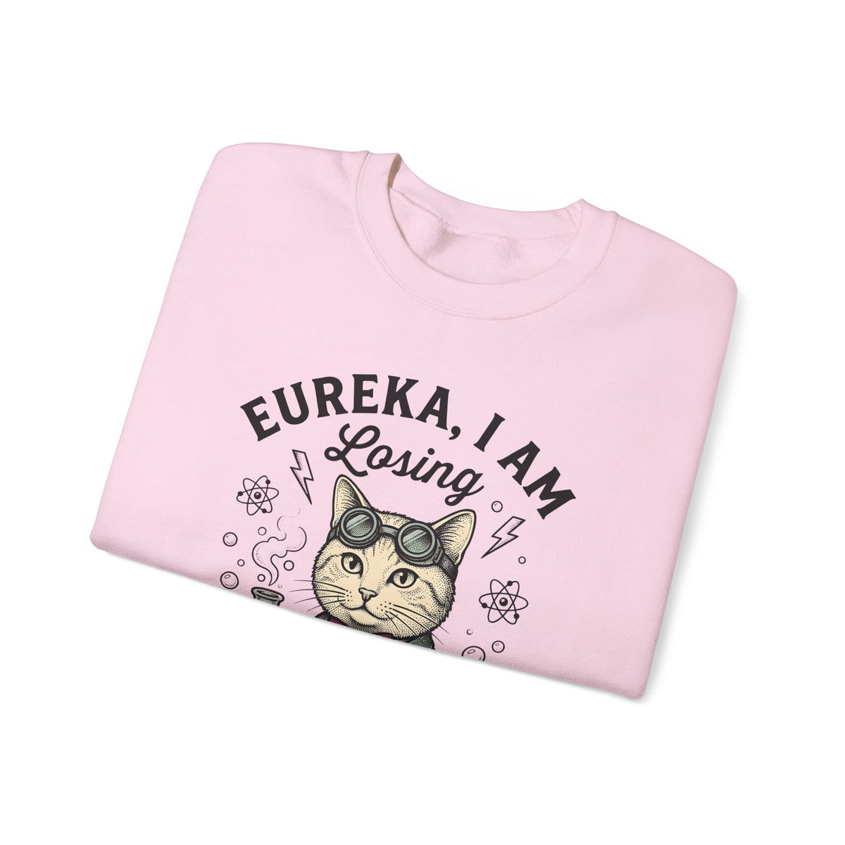 Scientist Cat Sweatshirt Cat Science Gift Women Vintage Sweatshirt Feline Sweatshirt Cat Fan Retro Sweatshirt Scientific Graphic Hand Drawn Beaker Sweatshirt