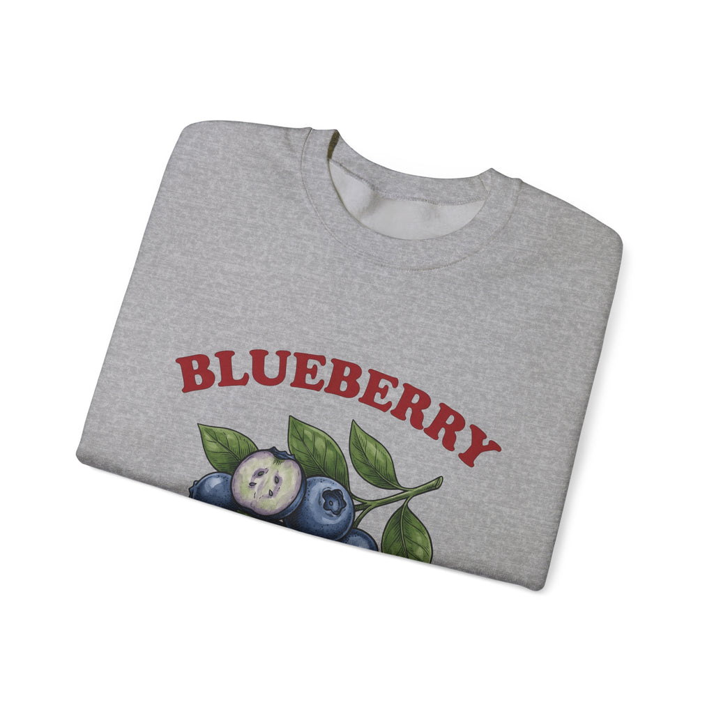 Blueberry Sprig Sweatshirt Fruit Cooking Gift Women Sketch Sweatshirt Blueberries Sweatshirt Fruit Fan Drawing Design Line Art Greenery Sweatshirt