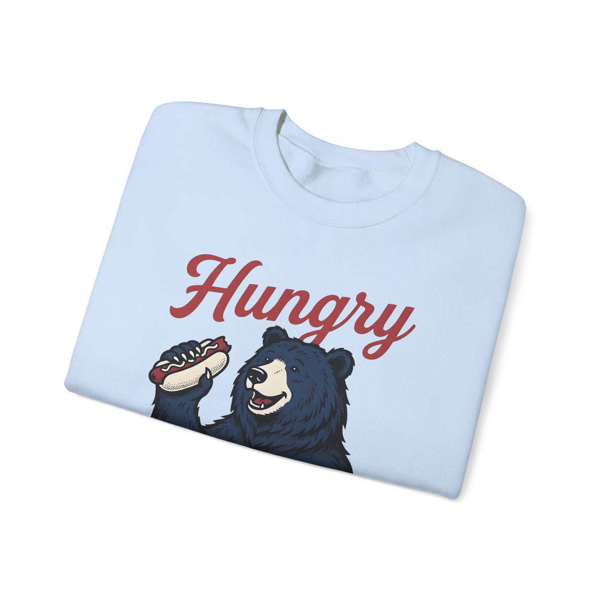 Bear Hotdog Sweatshirt America Independence Gift Women Old School Sweatshirt Hot Dog Sweatshirt American Fan Retro Sweatshirt Freedom Graphic Line Art Cuisine