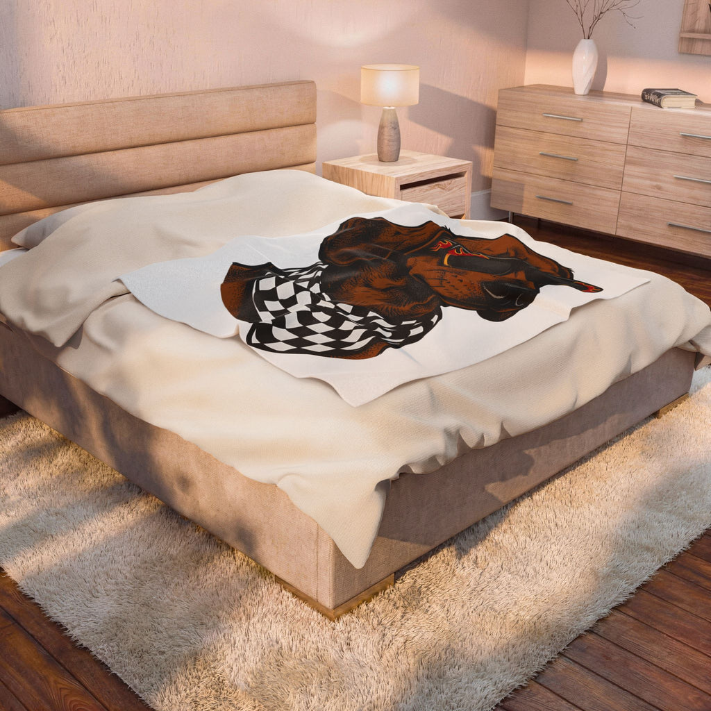 Dachshund Hound Blanket Dog Creatures Gift Women Traditional Tattoo Blanket Wiener Dog Blanket Dog Fan Sailor Blanket Beast Graphic Classic Sun