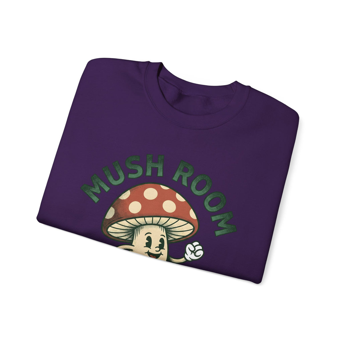 Funny Mushroom Sweatshirt Funny Outdoors Gift Women Classic Sweatshirt Toadstool Sweatshirt Humor Fan Vintage Sweatshirt Camping Graphic Hand Drawn Smiley Face