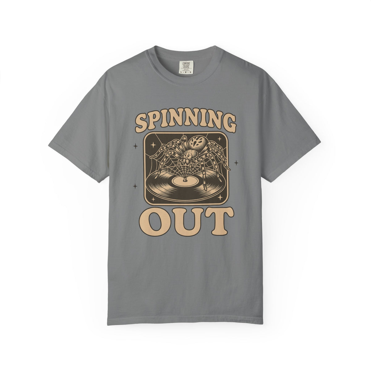Arachnid Record Player T-Shirt Halloween Gear Gift Women Throwback T-Shirt Vinyl Player T-Shirt Horror Fan Retro T-Shirt Equipment Graphic Classic