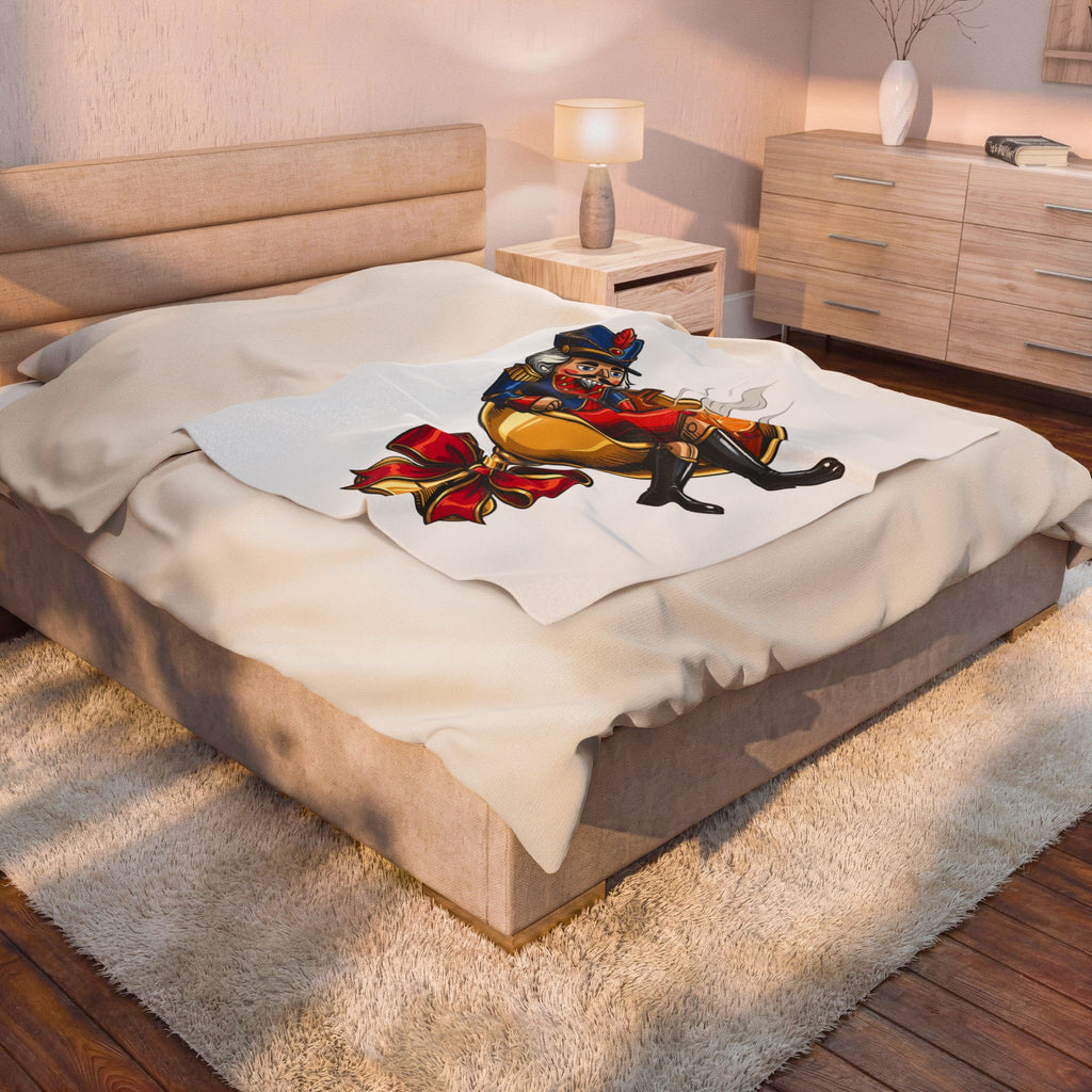 Nutcracker Blanket Blanket Christmas Seasonal Gift Women Comic Blanket Nutcracker T