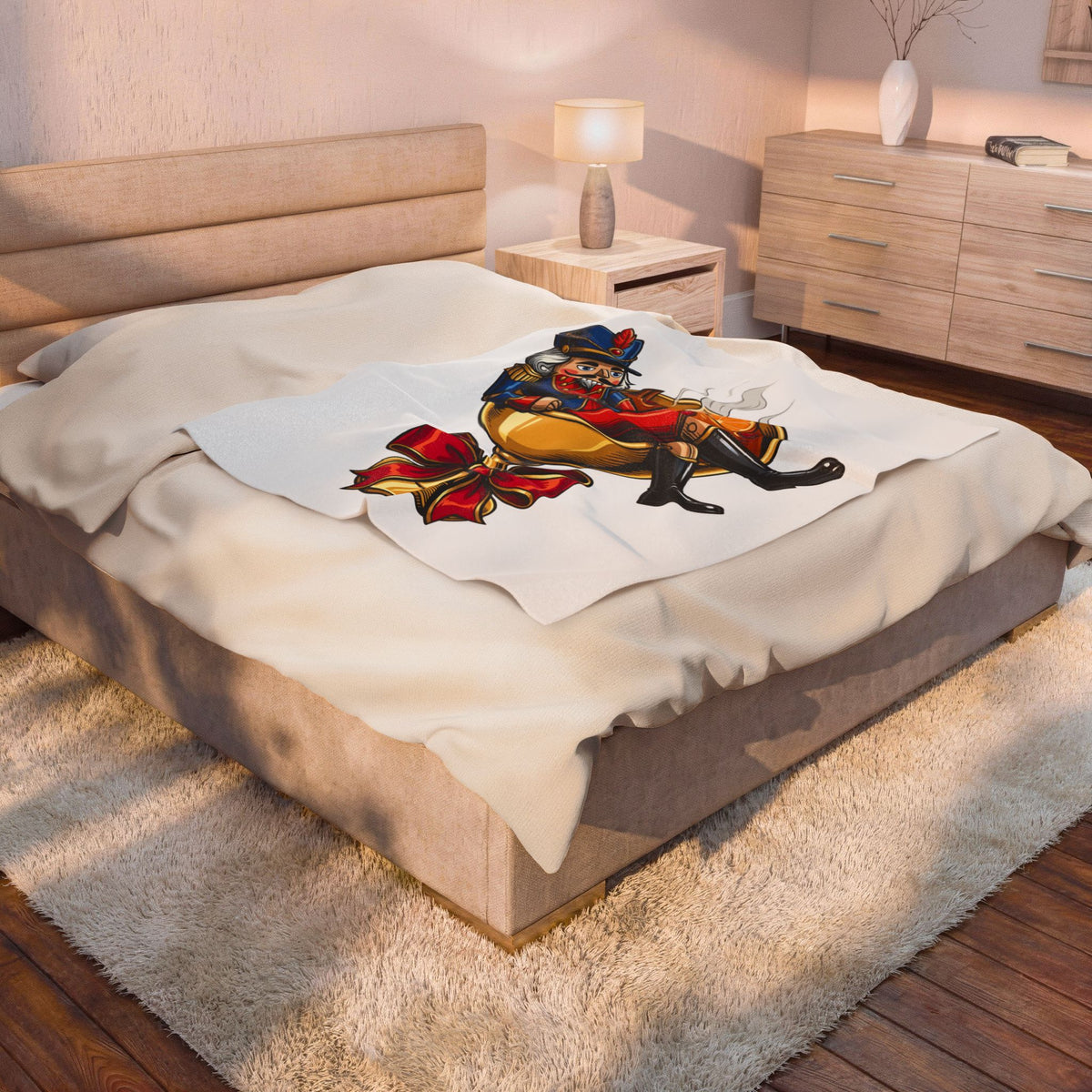 Nutcracker Blanket Blanket Christmas Seasonal Gift Women Comic Blanket Nutcracker T