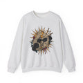 Oracle Cat Sweatshirt Cat Magic Gift Women Ink Sweatshirt Kitty Cat Sweatshirt Feline Fan Tattoo Sweatshirt Mystical Graphic Classic Dark Blossoms Sweatshirt