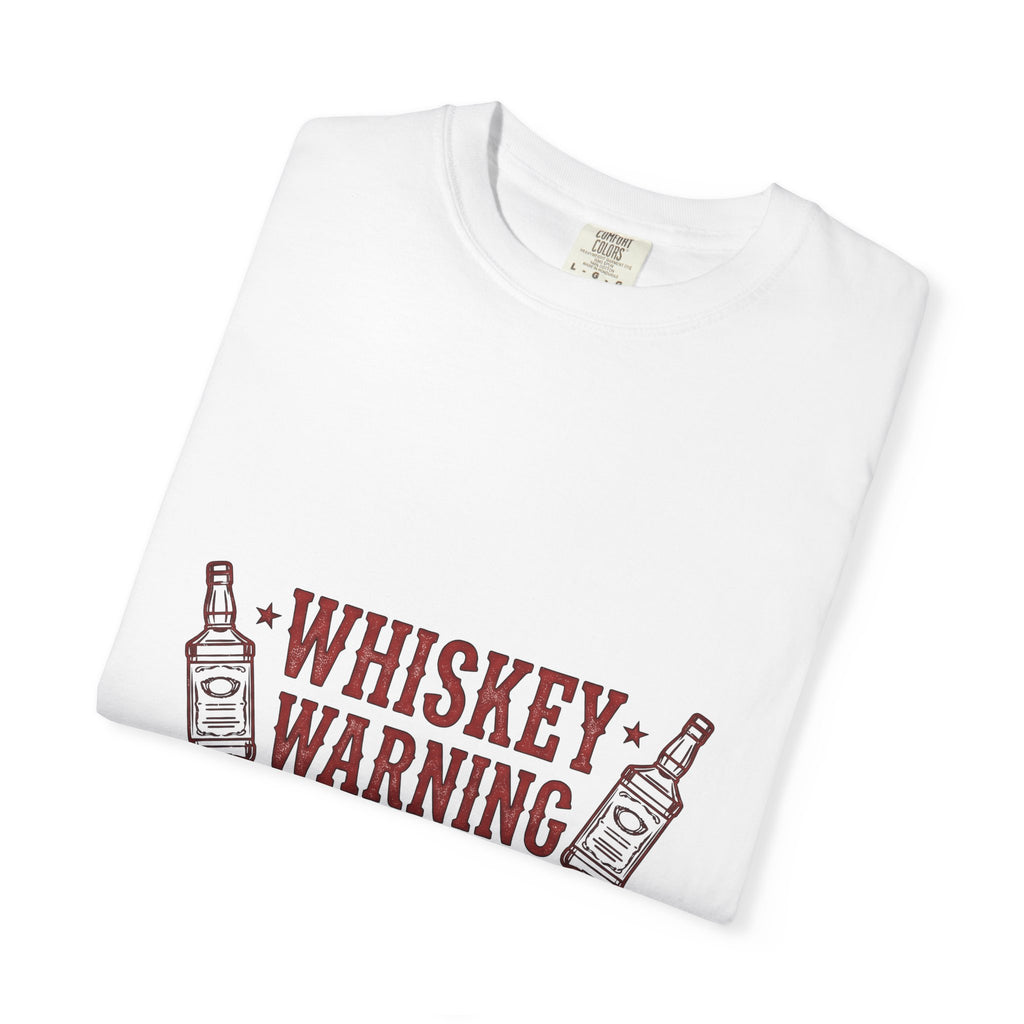 Bourbon Bottle Cowgirl Alcohol Gift Weathered Whiskey Bottle Rodeo Fan Distressed Liquor Old T-Shirt