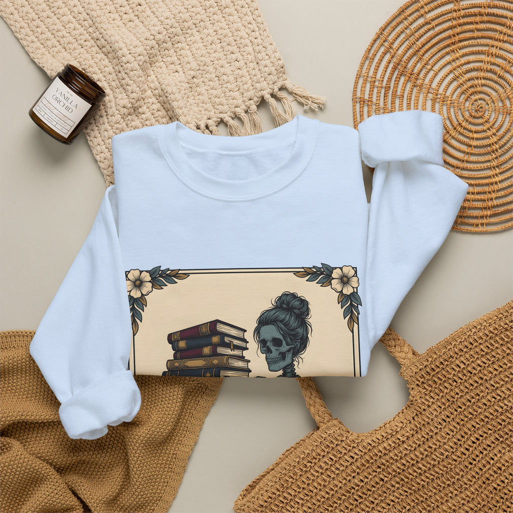 Skeleton Volumes Sweatshirt Boho Chic Dark Arts Gift Women Old Fashioned Sweatshirt Bone Anatomy Sweatshirt Bohemian Fan Vintage Style Sweatshirt Occult