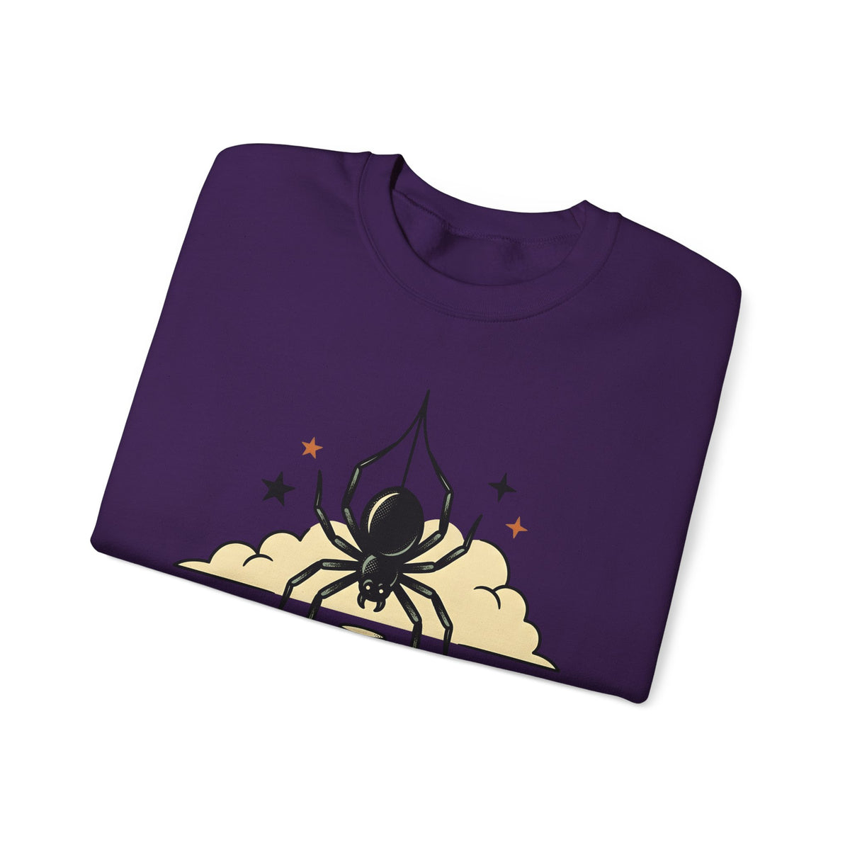Spider Flask Sweatshirt Halloween Eerie Gift Women Typography Sweatshirt Flask Sweatshirt Horror Fan Gothic Sweatshirt Spooky Graphic Classic Glitter Sweatshirt