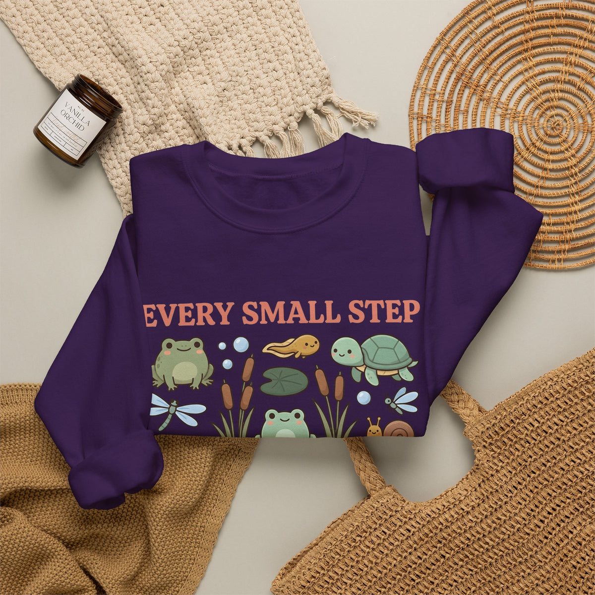 Frog Turtle Snail Sweatshirt Motivation Nature Gift Women Cartoon Sweatshirt Amphibian Sweatshirt Inspirational Enthusiast Comic Sweatshirt Environmental
