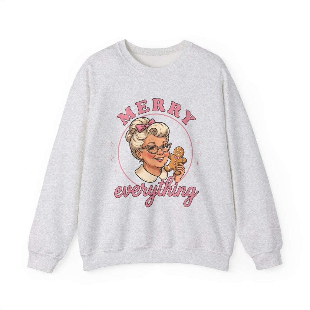 Grandma Cookie Christmas Pastry Gift Comic Cookie Christmas Fan Cartoon Bakery Vintage Sweatshirt