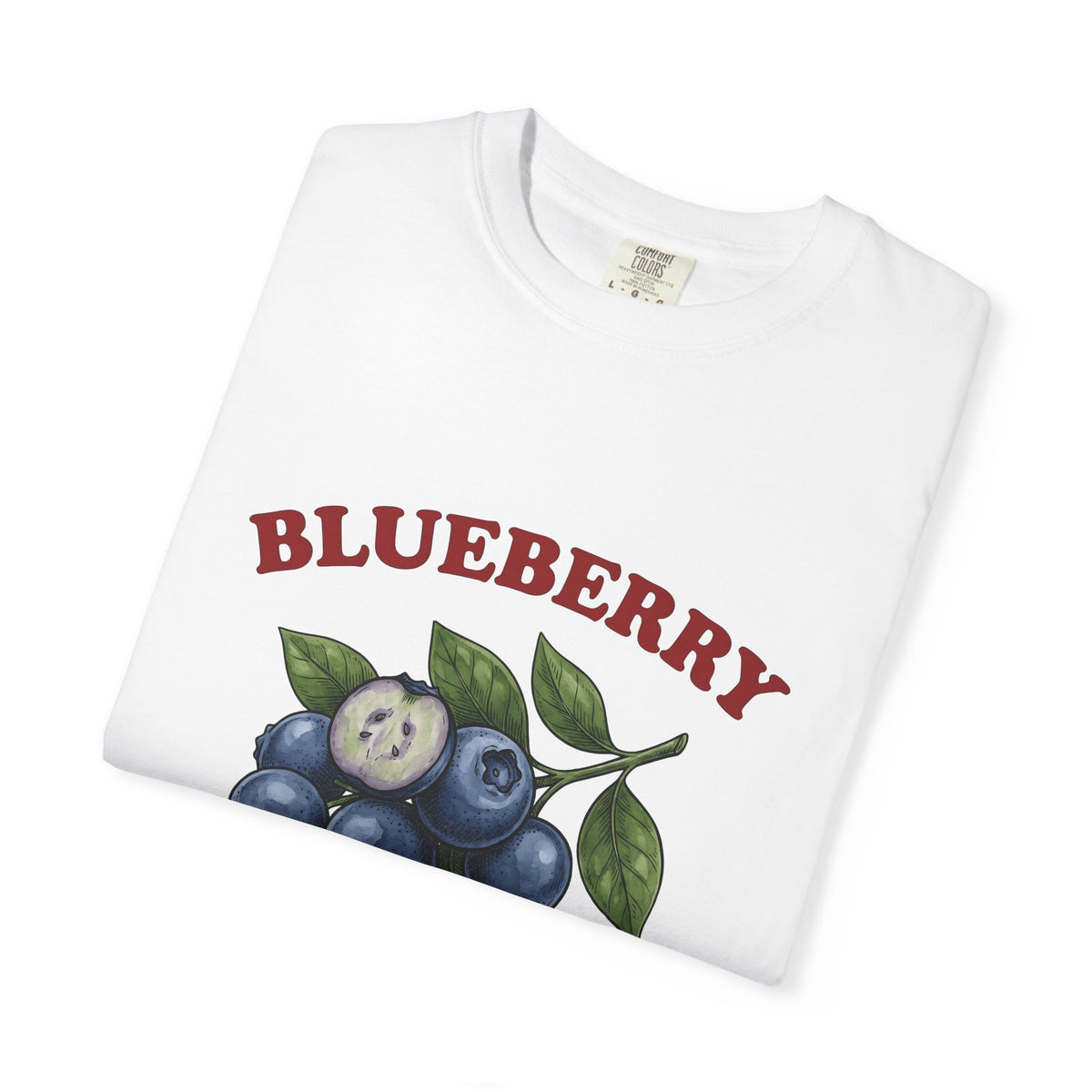 Blueberry Sprig T-Shirt Fruit Cooking Gift Women Sketch T-Shirt Blueberries T-Shirt Fruit Fan Drawing Design Line Art Greenery T-Shirt