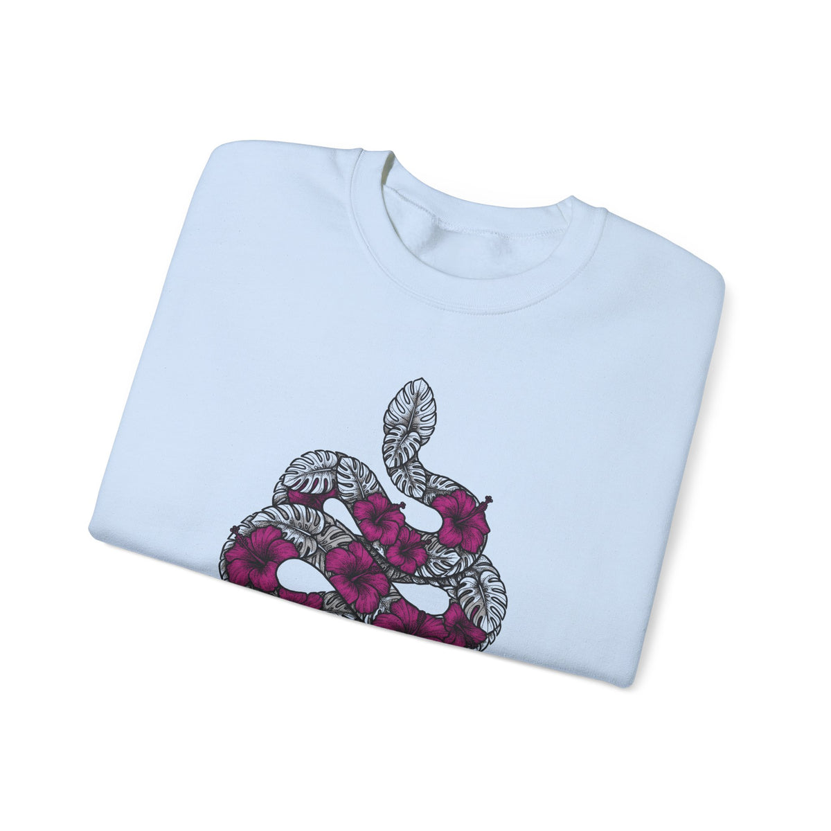 Serpent Flower Sweatshirt Boho Chic Spiritual Gift Women Hippie Sweatshirt Snake Flower Sweatshirt Bohemian Enthusiast Psychedelic Sweatshirt Mystical Graphic