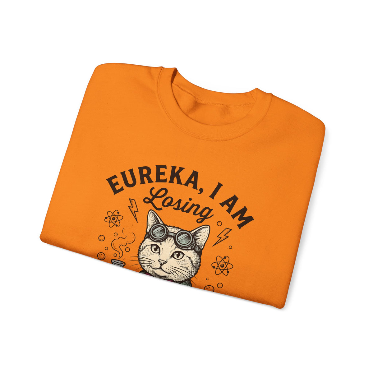 Scientist Cat Sweatshirt Cat Science Gift Women Vintage Sweatshirt Feline Sweatshirt Cat Fan Retro Sweatshirt Scientific Graphic Hand Drawn Beaker Sweatshirt