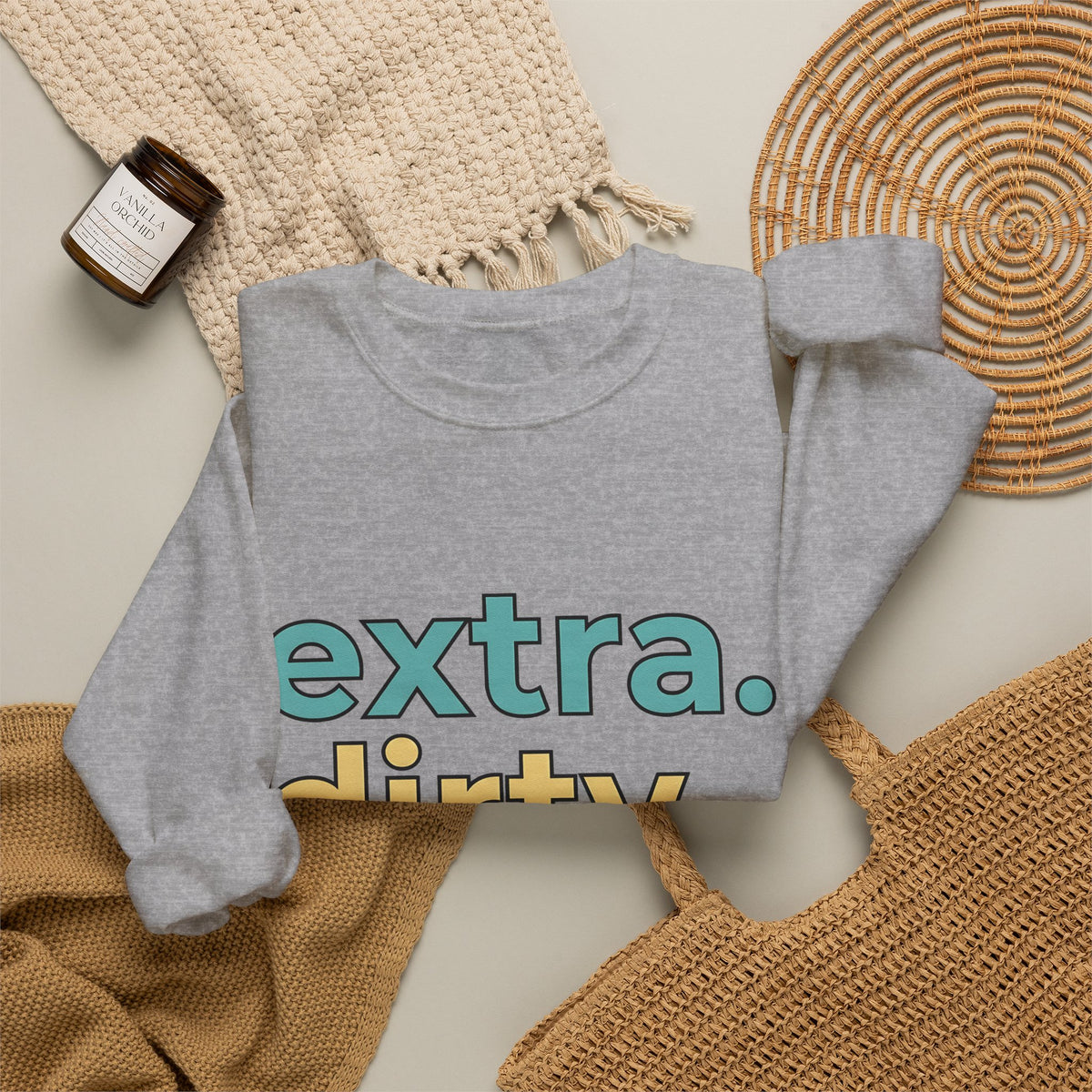 Loud Pastel Font Sweatshirt Coffee Culinary Gift Women Quirky Sweatshirt Bold Typography Sweatshirt Coffee Fan Java Enthusiast Retro Sweatshirt Food Graphic
