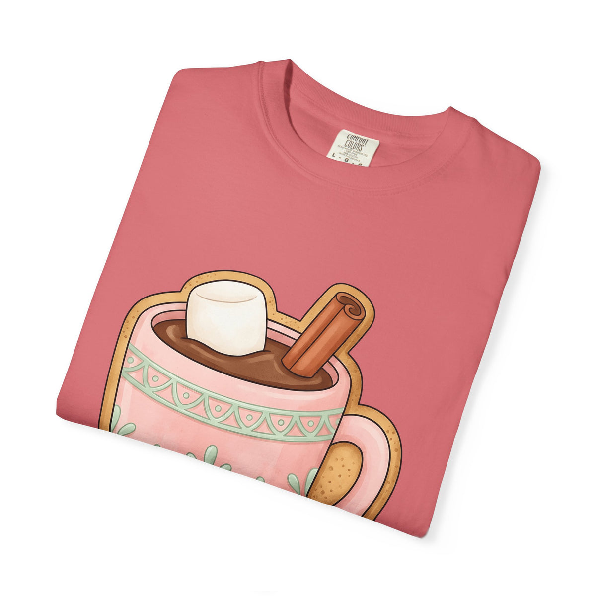 Cozy Hot Cocoa Christmas Comfort Gift Delightful Hot Chocolate Winter Fan Charming Cartoon T-Shirt