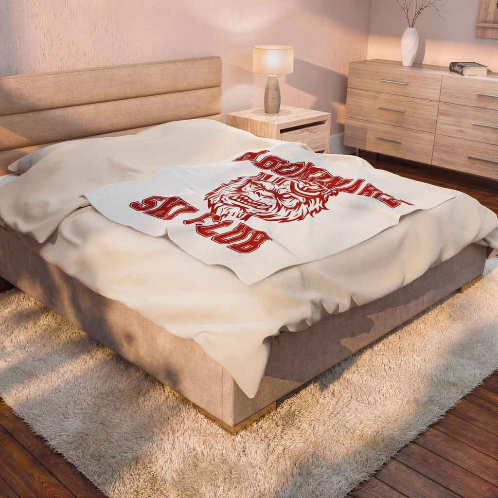 Abominable Snowman Face Blanket Christmas Cold Gift Women Strong Blanket Yeti Blanket Xmas Fan Vintage Blanket Frosty Graphic Antique Snow Goggles