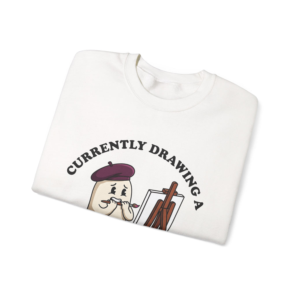 Apparition Illustrator Funny Gift Cartoon Ghost Artist Humor Fan Comic Visual Sweatshirt