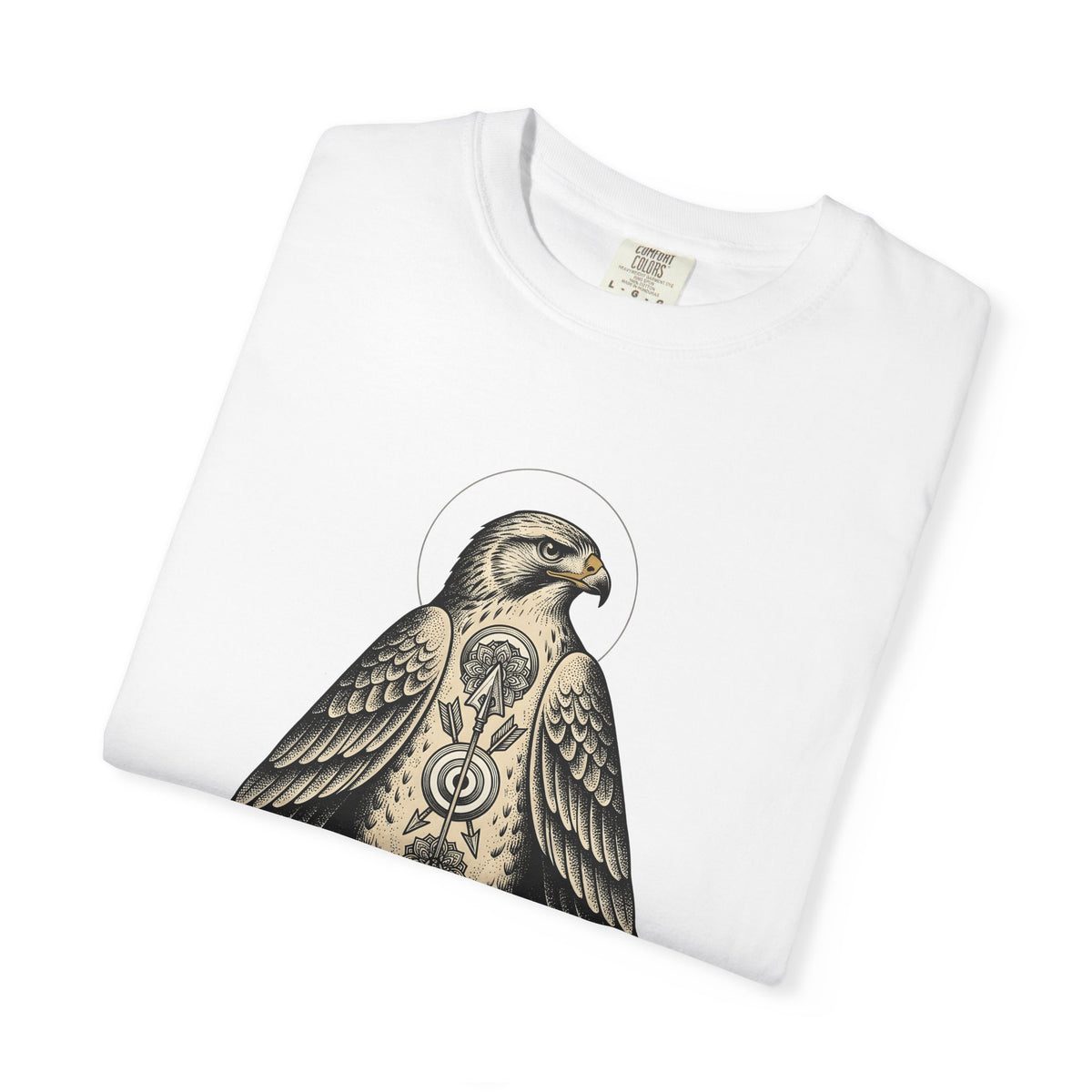 Eagle Design T-Shirt Sports Wildlife Gift Women Tribal T-Shirt Bald Eagle T-Shirt Athlete Fan Native T-Shirt Wildlife Graphic Classic Spear T-Shirt