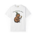 Capybara Warlock T-Shirt Nurses Critter Gift Women Illustrated T-Shirt Rodent T-Shirt Nurse Enthusiast Cartoon T-Shirt Animal Graphic Line Art