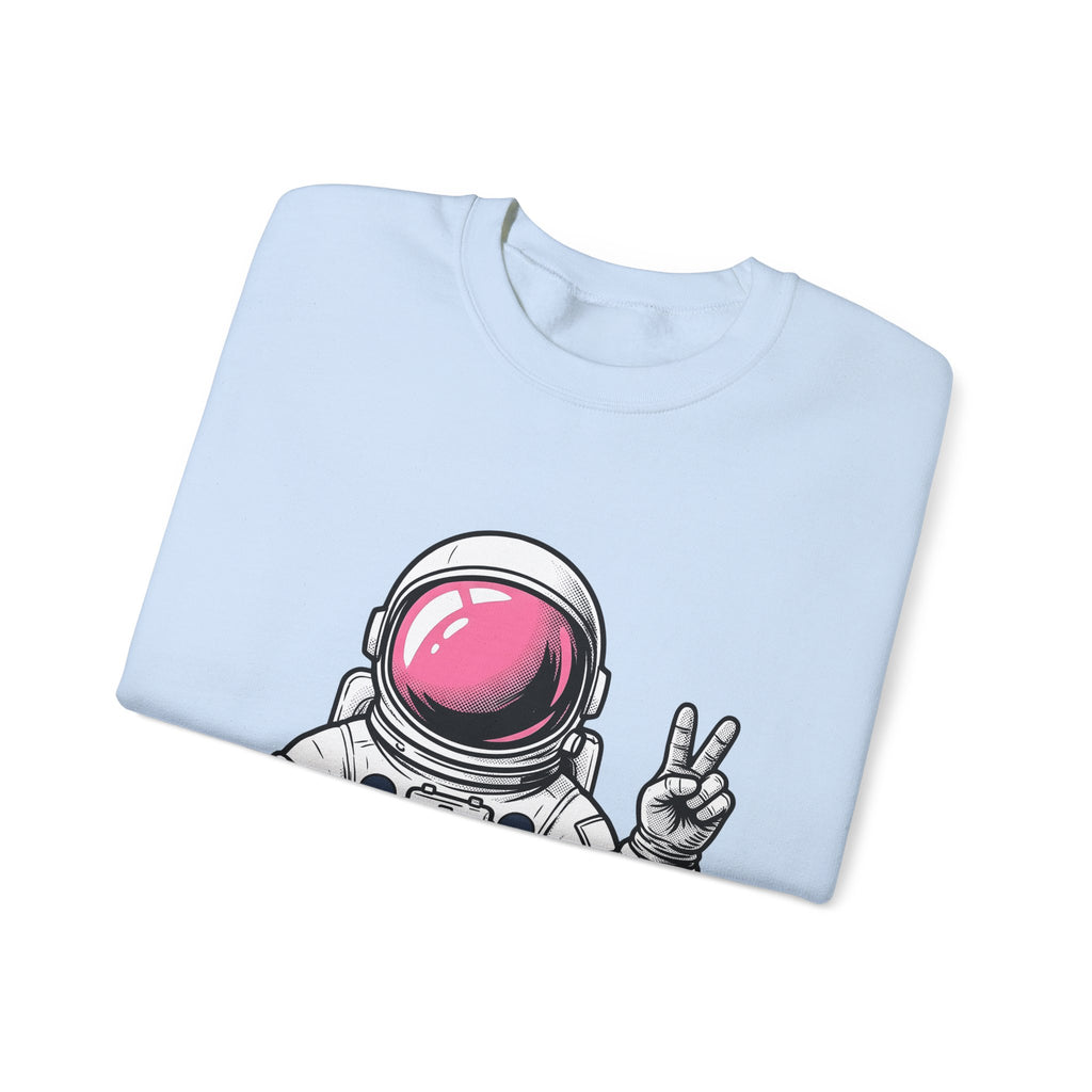 Astronaut Graphic Sweatshirt America Space Gift Women Comic Sweatshirt Cosmonaut Sweatshirt Patriot Fan Galactic Graphic Illustration Cartoon Sweatshirt Retro