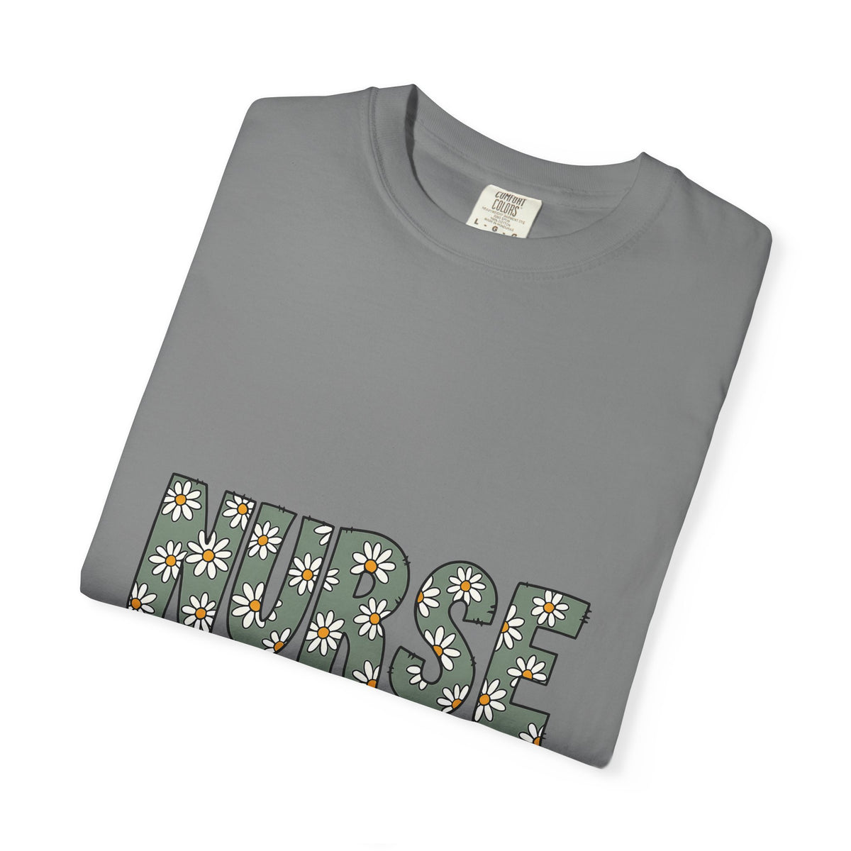 Blossom Monogram T-Shirt Nurse Petals Gift Women Fun T-Shirt Initial T-Shirt Nursing Enthusiast Floral T-Shirt Floral Graphic Classic Bloom T-Shirt