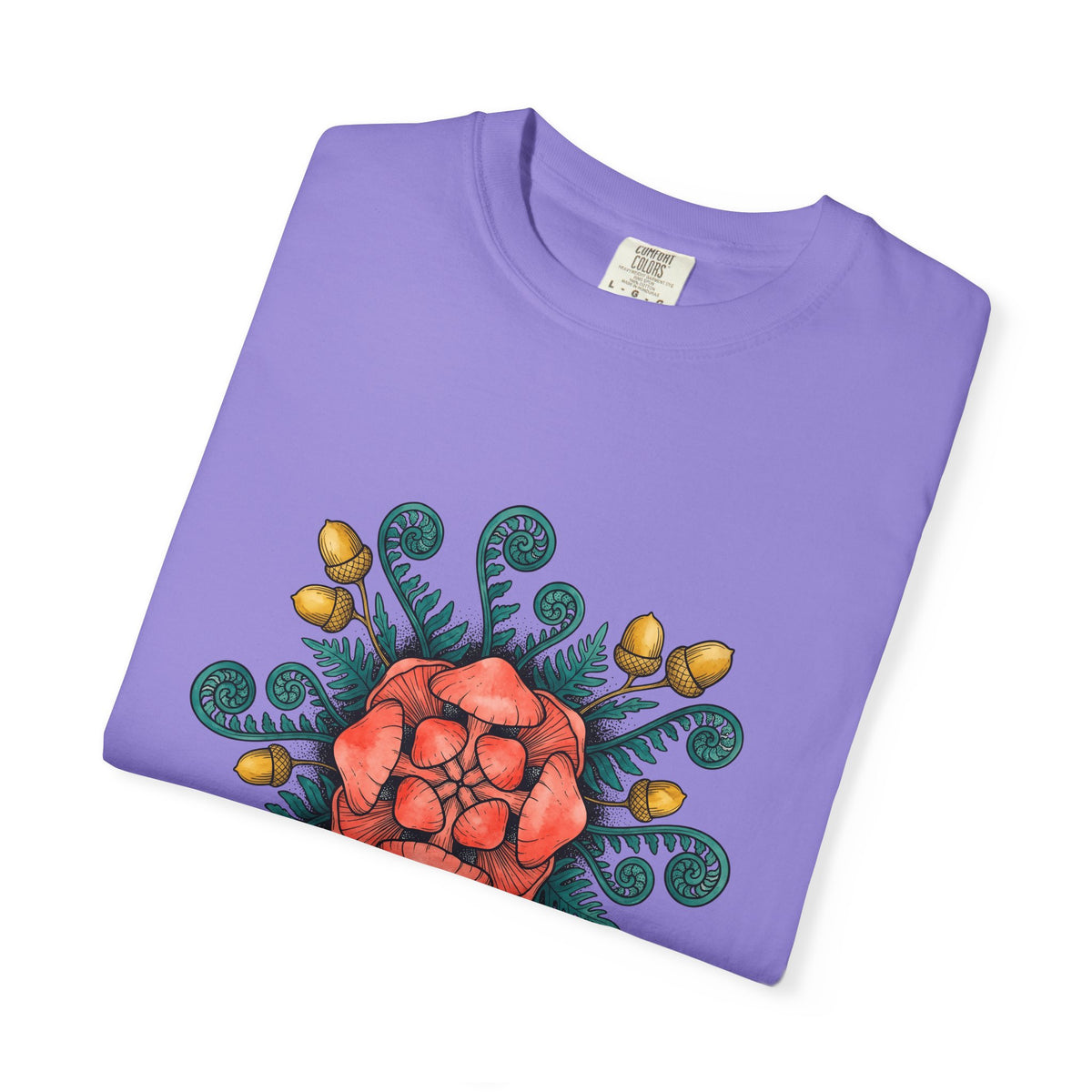 Shroom Mandala T-Shirt Boho Chic Flora Gift Women Bohemian T-Shirt Mushroom T-Shirt Hippie Fan Tribal T-Shirt Botanical Graphic Line Art Seed Pods