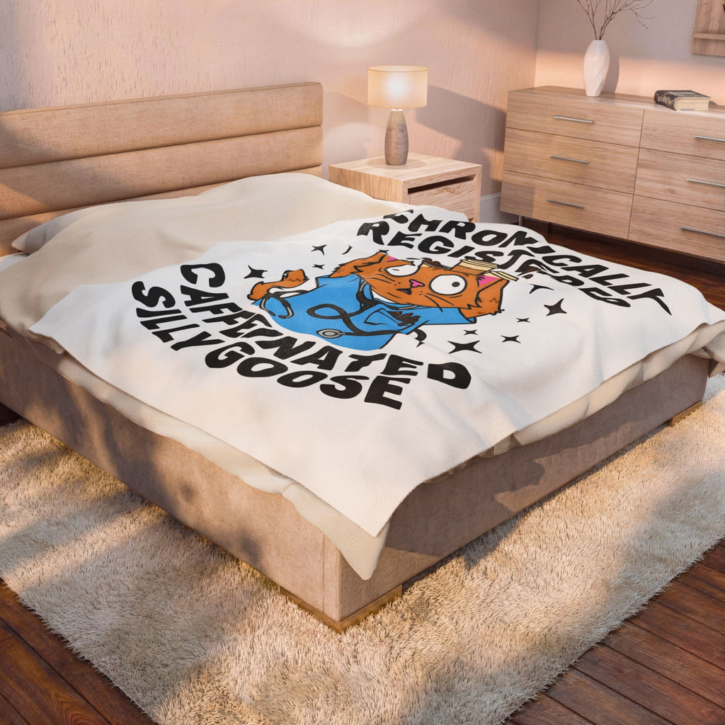 Nurse Cat Blanket Nurses Animal Gift Women Cartoon Blanket Kitty Cat Blanket Nursing Enthusiast Comic Blanket Pet Graphic Hand Drawn Coffee Cups