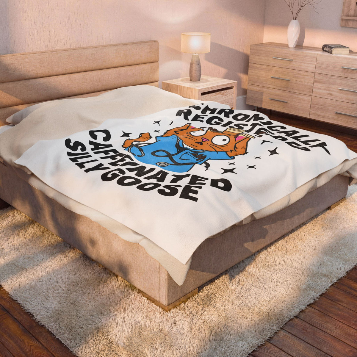 Nurse Cat Blanket Nurses Animal Gift Women Cartoon Blanket Kitty Cat Blanket Nursing Enthusiast Comic Blanket Pet Graphic Hand Drawn Coffee Cups