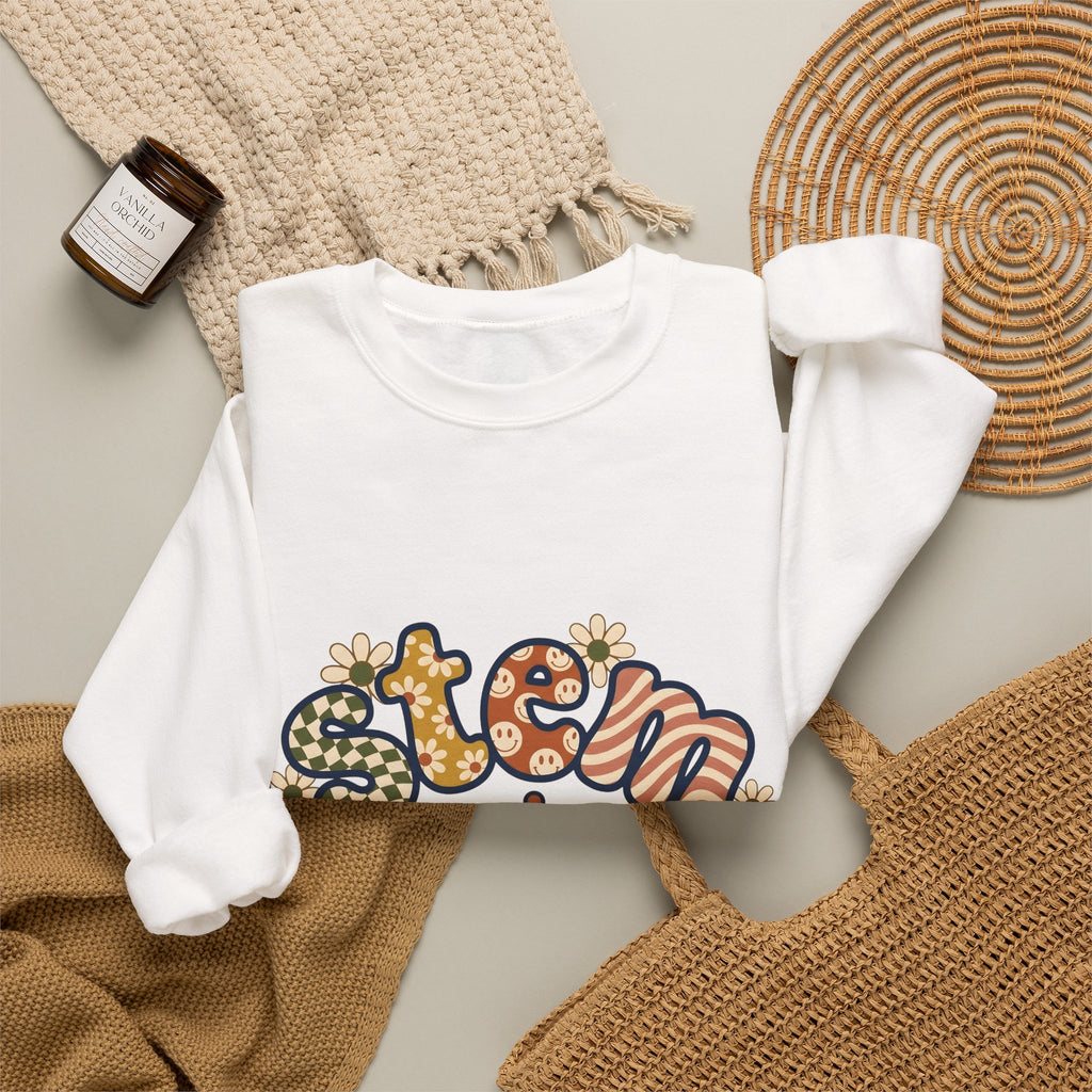 Chemistry Bottle Stem Biology Gift Cartoon Laboratory Flask Science Enthusiast Lab Sweatshirt