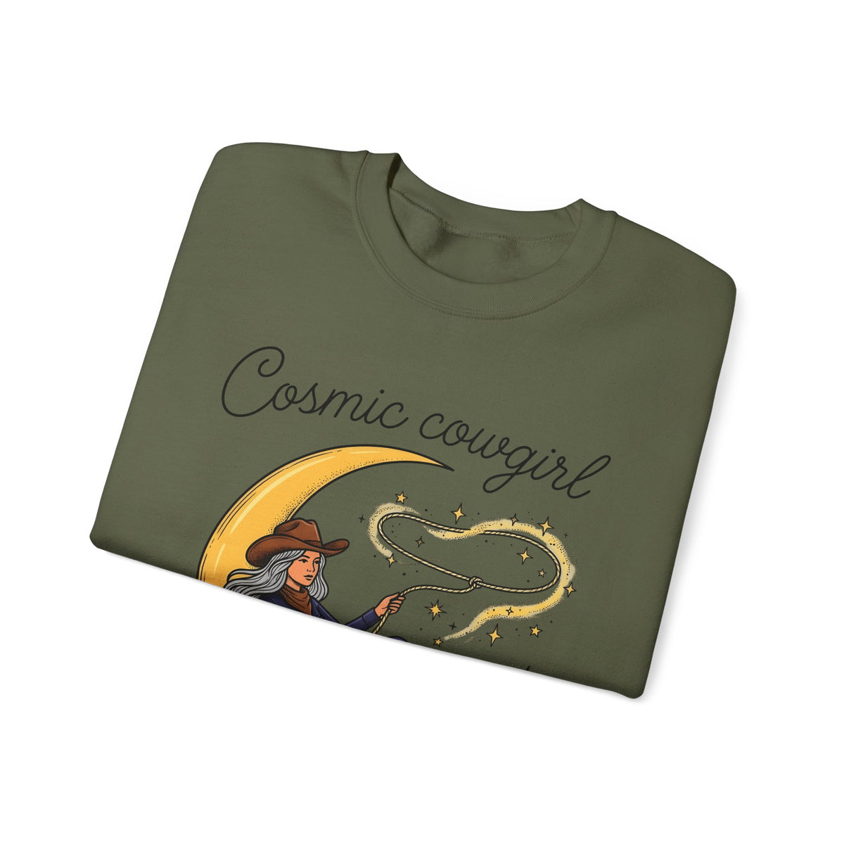 Cowgirl Moon Sweatshirt Cowgirl Cowboy Gift Women Tribal Sweatshirt Moonlight Sweatshirt Rodeo Fan Western Sweatshirt Cowboy Graphic Rustic Shining Stars