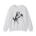 Wolf Dog Sweatshirt Dog Funny Gift Women Line Art Sweatshirt Wolfdog Sweatshirt Dog Fan Illustrated Graphic Sweatshirt Hand Drawn Splitting Axe Sweatshirt