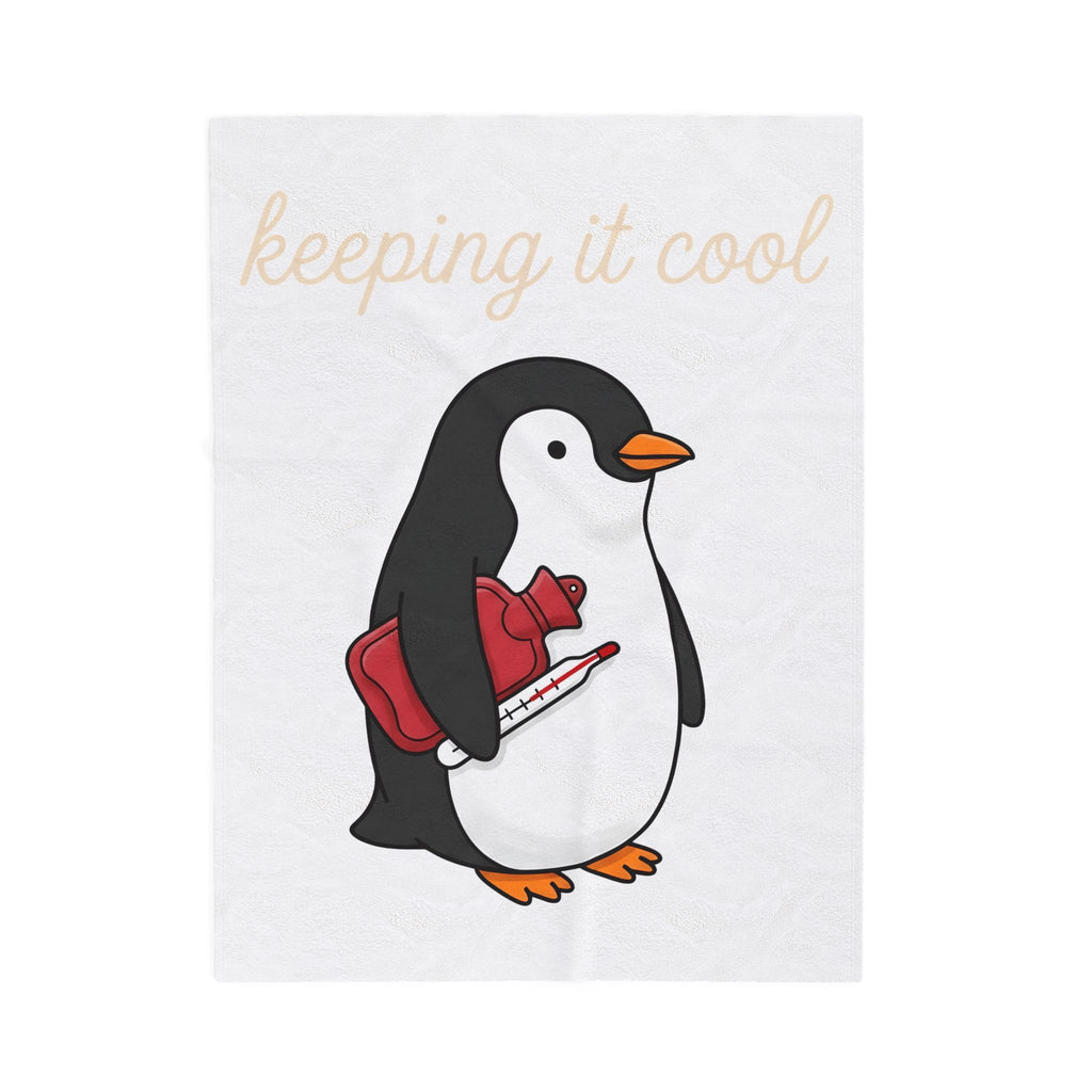 Penguin Nurse Blanket Nurse Wildlife Gift Women Comic Blanket Penguin Blanket Nursing Enthusiast Cartoon Blanket Wildlife Graphic Simple