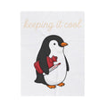 Penguin Nurse Blanket Nurse Wildlife Gift Women Comic Blanket Penguin Blanket Nursing Enthusiast Cartoon Blanket Wildlife Graphic Simple