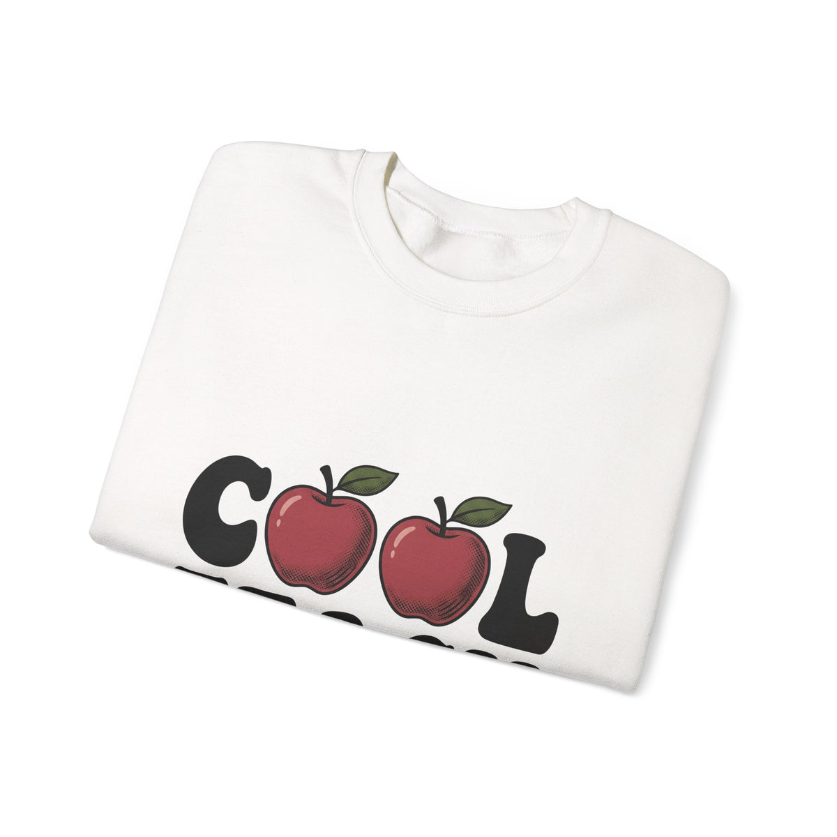 Apple Illustration Sweatshirt Teacher Gratitude Gift Women Retro Sweatshirt Fruit Sweatshirt Educator Enthusiast Vintage Sweatshirt Appreciation Graphic