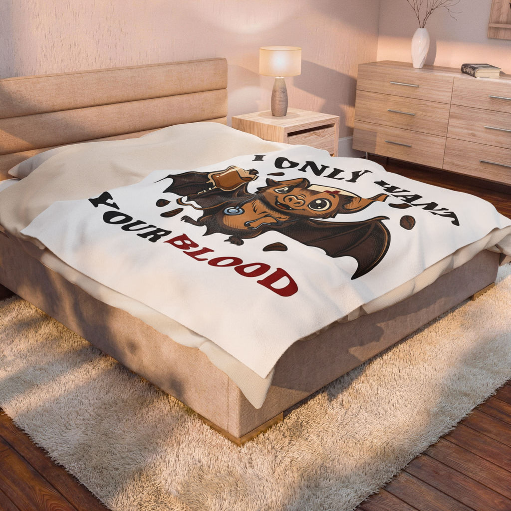 Medical Bat Blanket Nurses Spooky Gift Women Adorable Blanket Vampire Bat Blanket Nurse Enthusiast Cute Blanket Horror Graphic Comic Medical Tool