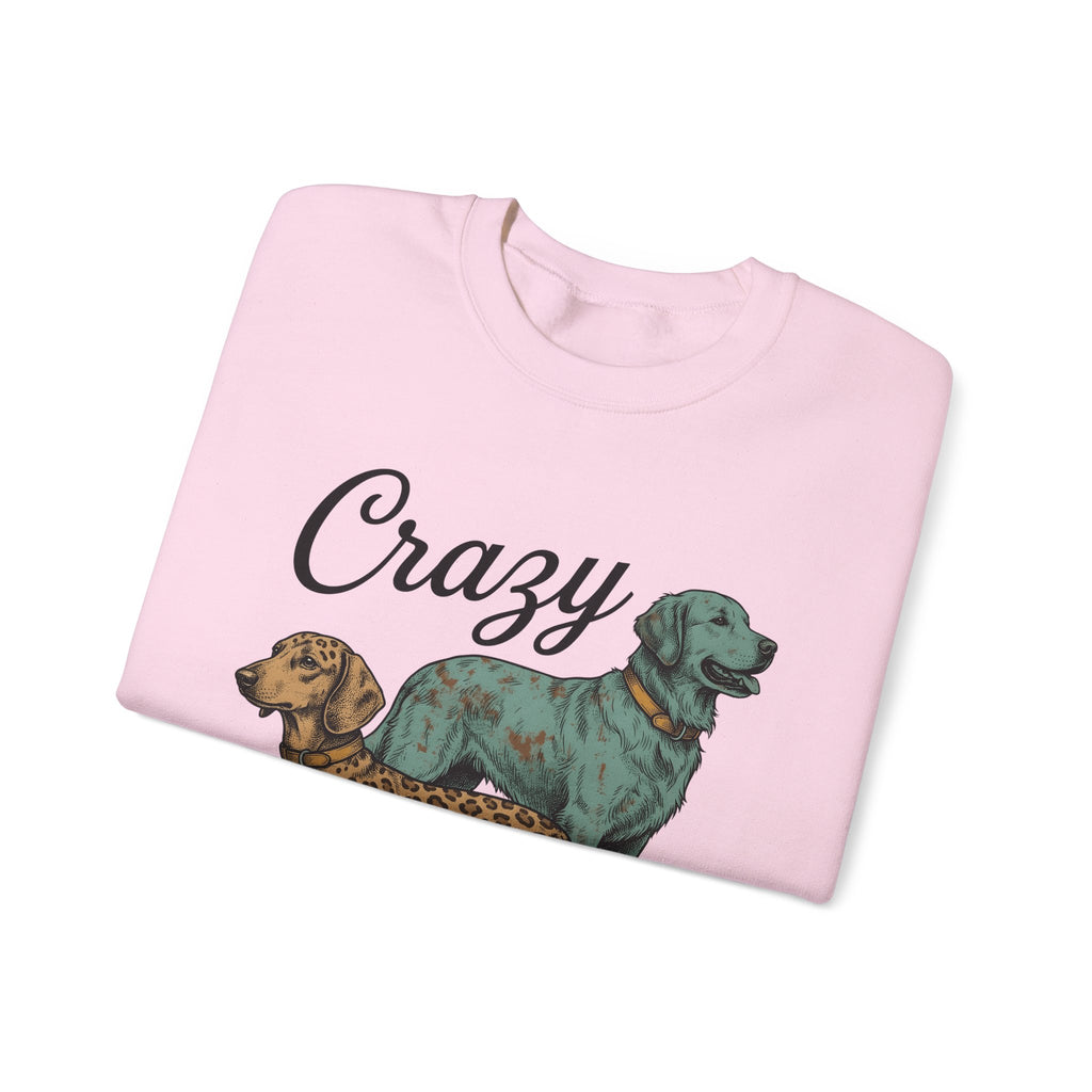 Dog Duo Sweatshirt Dog Mom Pets Gift Women Vintage Sweatshirt Canine Sweatshirt Dog Mom Fan Retro Sweatshirt Animal Graphic Hand Drawn Leopard Print Sweatshirt