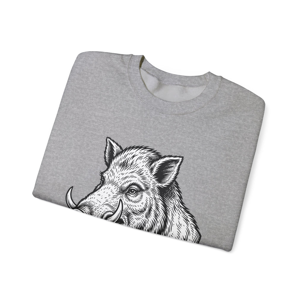 Boar Pipe Sweatshirt Funny Animal Gift Women Woodcut Sweatshirt Smoking Pipe Sweatshirt Humor Fan Print Sweatshirt Wildlife Graphic Vintage Anchor Sweatshirt