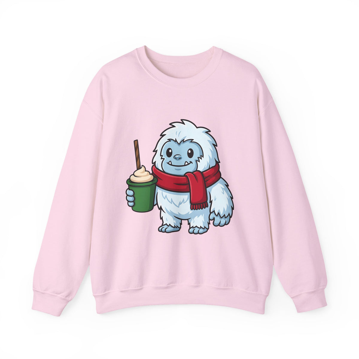 Abominable Snowman Christmas Holiday Gift Comic Yeti Xmas Fan Cartoon Holiday Chibi Sweatshirt